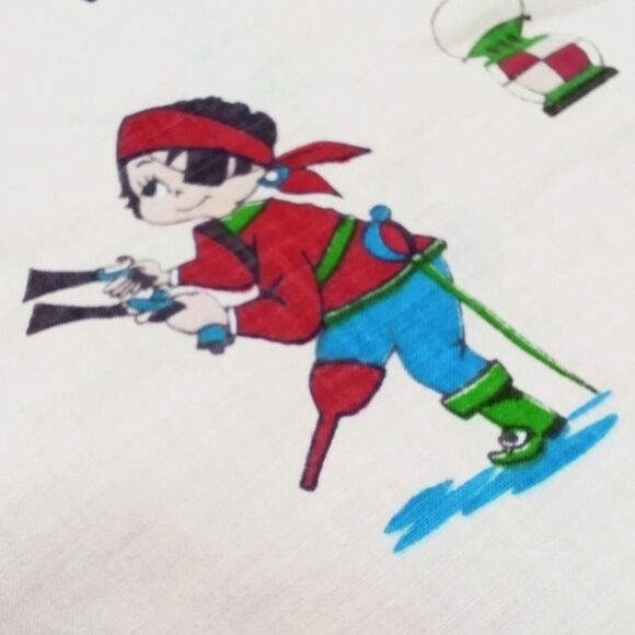 Vintage Indian Head Inc. Children’s Pirate-Themed Novelty Print Fabric – 4 Yards - Picture 3 of 5